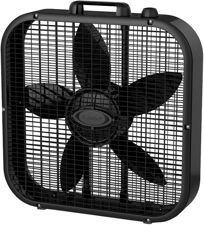 B20401 Decor Box Fan, 20", Black, alternate product view 3