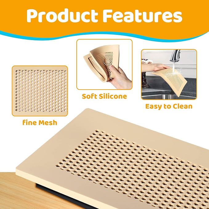 Baby Proofing Soft Silicone Vent Cover for Home Wall/Ceiling/Floor Register, Child Proof Floor Air Vent, alternate view 6