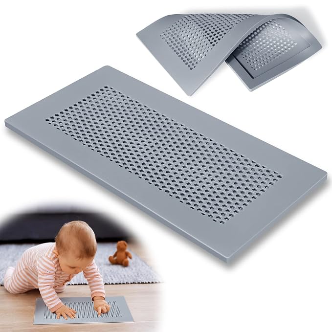 Baby Proofing Soft Silicone Vent Cover for Home Wall/Ceiling/Floor Register, Child Proof Floor Air Vent