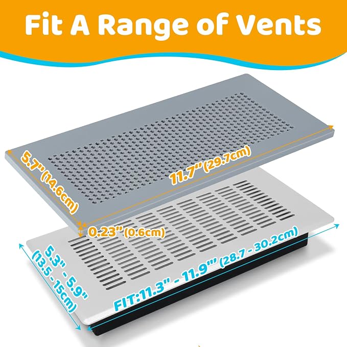 Baby Proofing Soft Silicone Vent Cover for Home Wall/Ceiling/Floor Register, Child Proof Floor Air Vent, alternate view 3