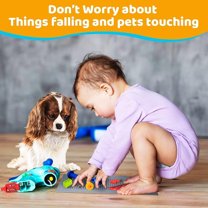 Baby Proofing Soft Silicone Vent Cover for Home Wall/Ceiling/Floor Register, Child Proof Floor Air Vent, alternate view 4