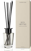 Baccara Reed Diffuser for Home - Luxury Scent Diffuser with Premium Fiber Reeds for Lasting Gentle Dispersal - Natural