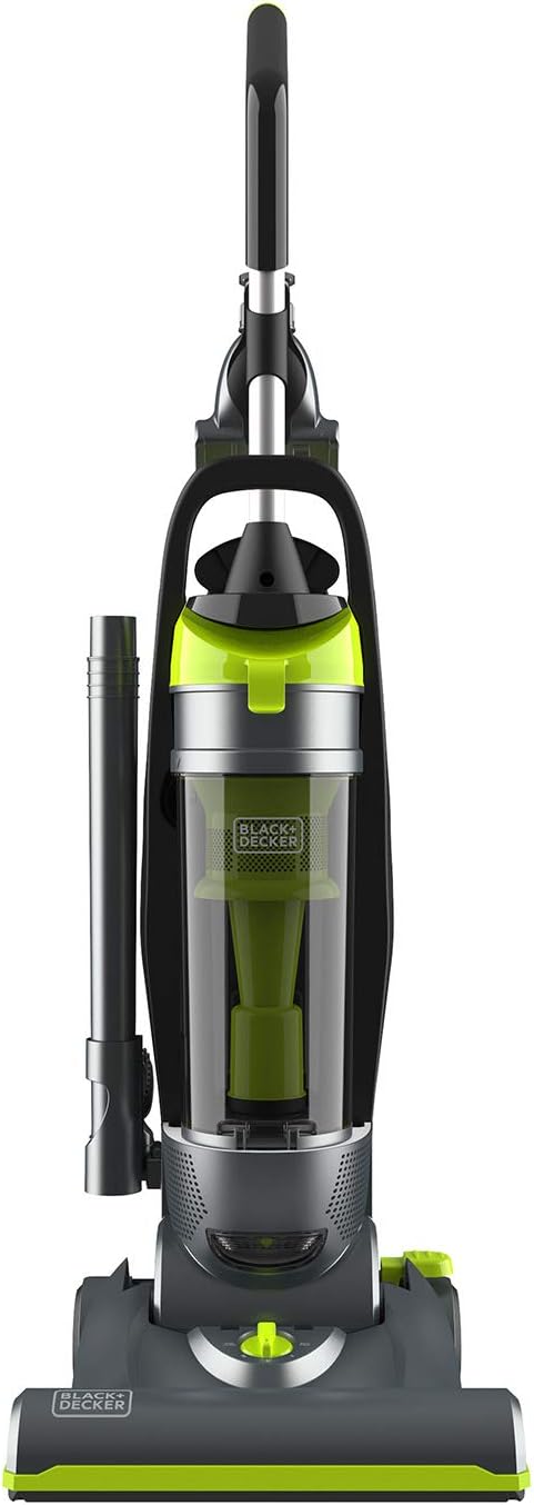 Bagless Upright Vacuum Cleaner with Anti-Allergen HEPA Filer, Corded 1,200 Watt Motor & 5-Position Carpet Height Settings