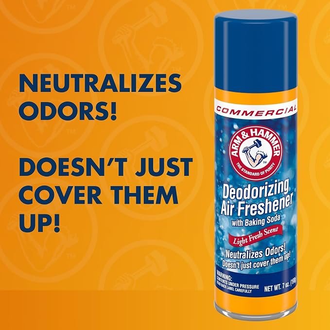 Baking Soda Air Freshener, Light Fresh, 7 Oz Aerosol Spray, 12/Carton, alternate product view 2