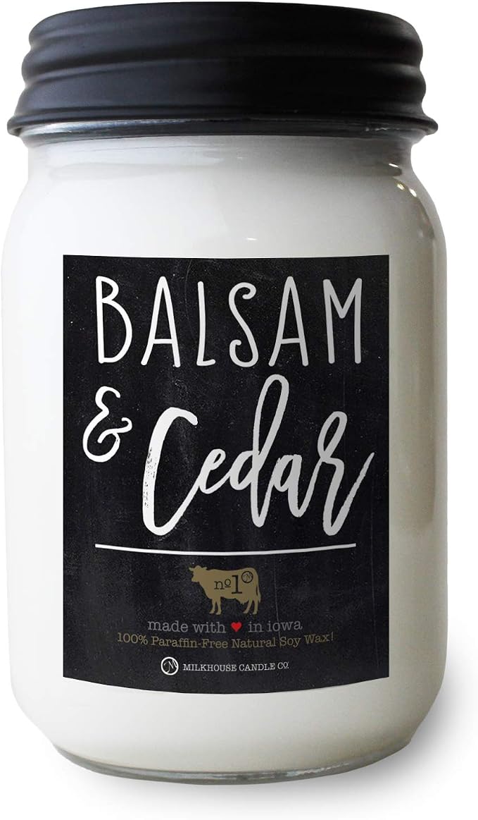 Balsam & Cedar - 13oz Beeswax and Soy Candles - Farmhouse Collection - 100% Natural, product image