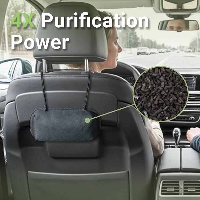 Bamboo Charcoal Air Purifying Bag, Activated Car Deodorizer for Odor Eliminator, Car Air Freshener (Large), alternate product