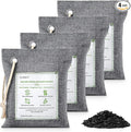 Bamboo Charcoal Air Purifying Bags - (Large, 4×200g), Removes Odors and Moisture, Nature Fresh Air Purifier Bags, product