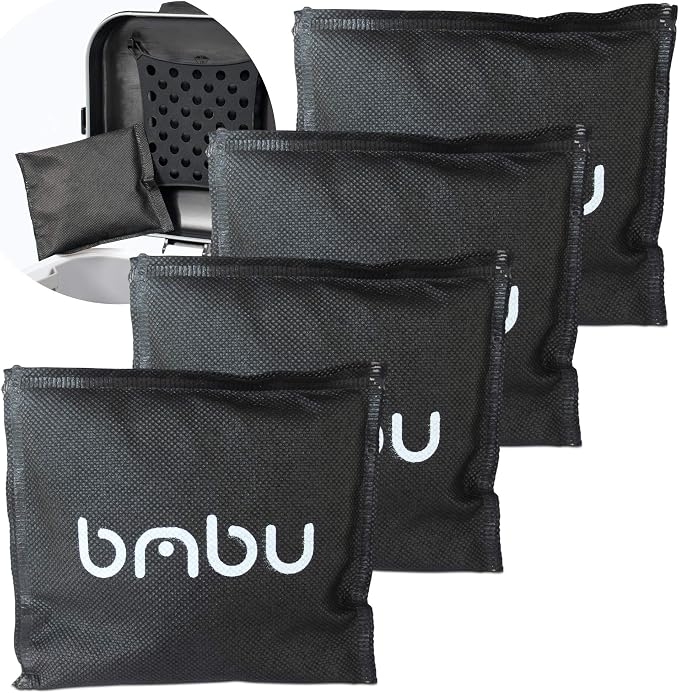 Bamboo Charcoal Deodorizer Bag for Litter Disposal Box/Diaper Pails (4 Pack), product image