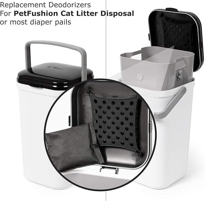 Bamboo Charcoal Deodorizer Bag for Litter Disposal Box/Diaper Pails (4 Pack), alternate product view 2