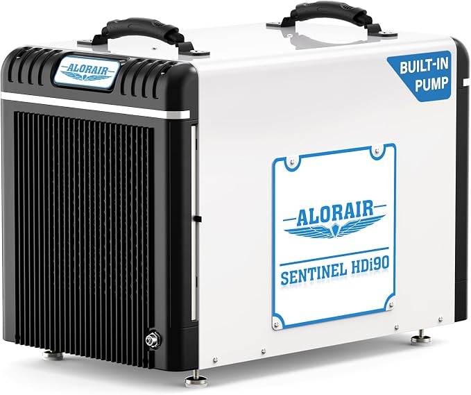 Basement/Crawlspace Dehumidifiers 198 PPD (Saturation), 90 Pints (AHAM), 5 Years Limited Warranty, Condensate Pump, product