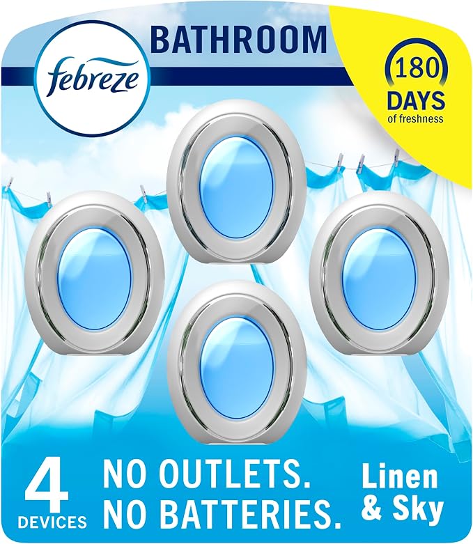 Bathroom Air Freshener, Odor-Fighting, Plug In Alternative, Air Fresheners for Home and Bathroom and Kitchen, product image