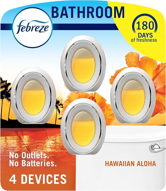 Bathroom Air Freshener, Odor-Fighting, Plug In Alternative, Air Fresheners for Home and Bathroom and Kitchen, product image
