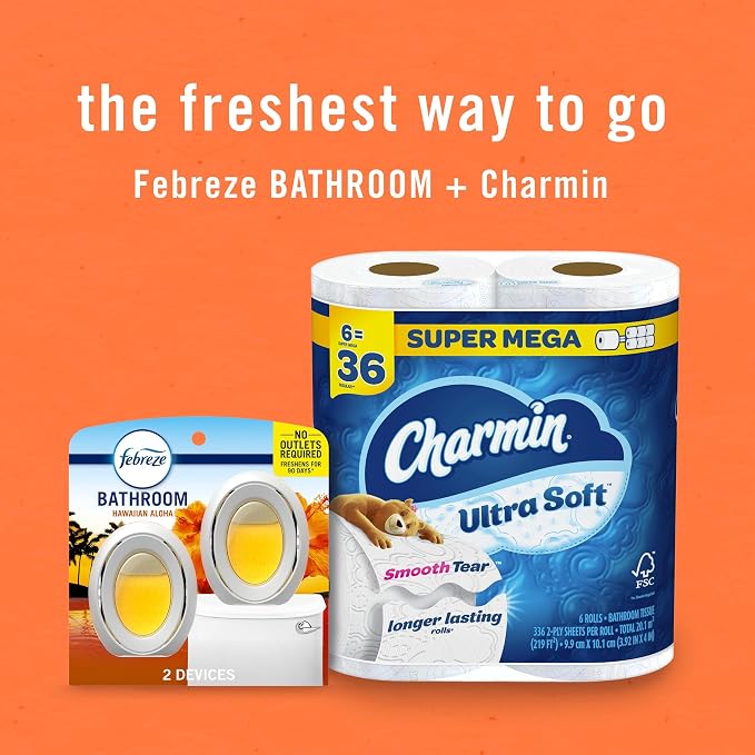 Bathroom Air Freshener, Odor-Fighting, Plug In Alternative, Air Fresheners for Home and Bathroom and Kitchen, alternate