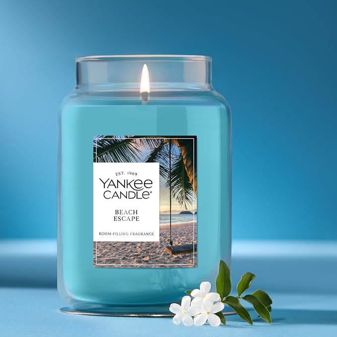 Beach Escape, Scented Candle, 22oz Large Jar with up to 150 Hour Burn Time, Giftable, alternate product view 4