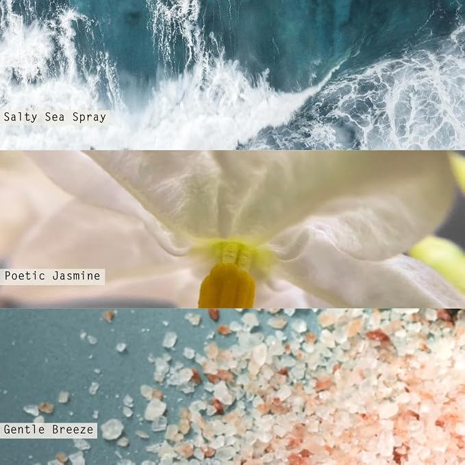 Beautifully Done Essentials Fresh Sea Salt Demi Vanity Tin Scented Candle, alternate product view 2