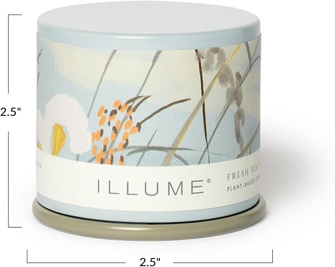Beautifully Done Essentials Fresh Sea Salt Demi Vanity Tin Scented Candle, alternate product view 3