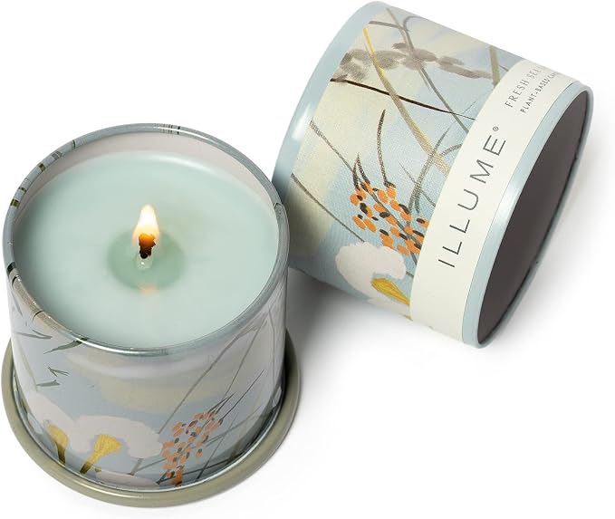 Beautifully Done Essentials Fresh Sea Salt Demi Vanity Tin Scented Candle, alternate product view 6