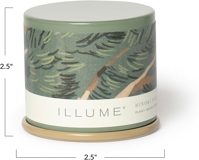 Beautifully Done Essentials Hinoki Sage Demi Vanity Tin Scented Candle, alternate product view 3