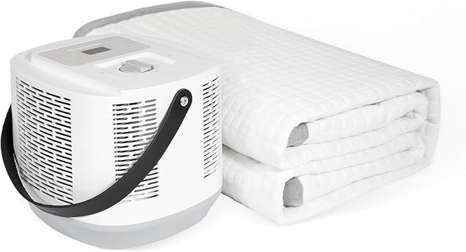 Bed Cooling System with Portable Cooling Mattress & Heater 54-115 °F, Safe Water Circulation, Low Energy, Quiet
