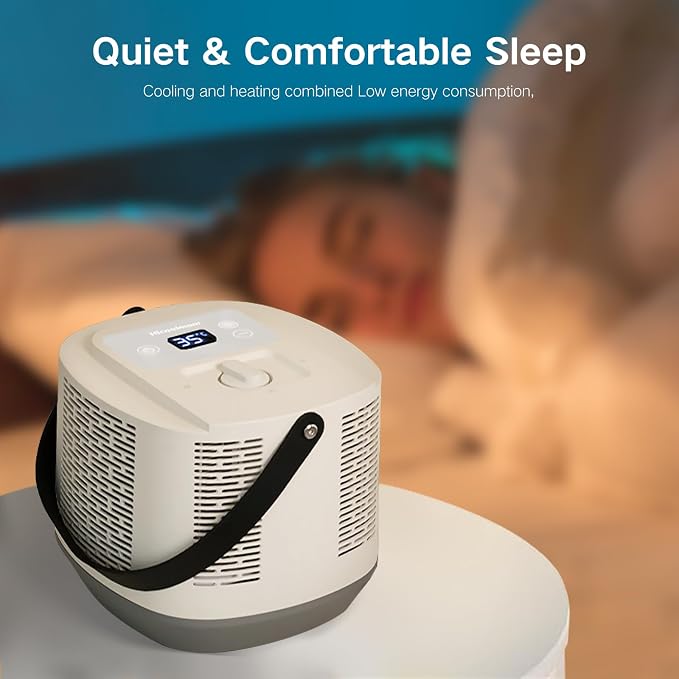 Bed Cooling System with Portable Cooling Mattress & Heater 54-115 °F, Safe Water Circulation, Low Energy, Quiet, alternate