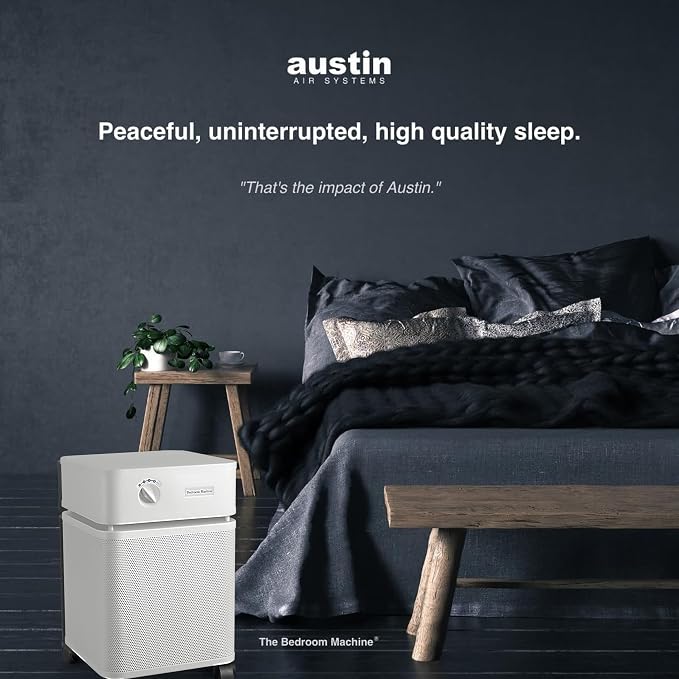 Bedroom Machine White - Advanced 5 - Stage Filtration Air Purifiers For Home with Activated Carbon & Zeolite - Ideal as Air