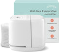 Bedside Humidifier 2.0, White, 36 HR Run Time, 2.5L Capacity - Reading Light & White Noise - Alleviate Symptoms of Allergies
