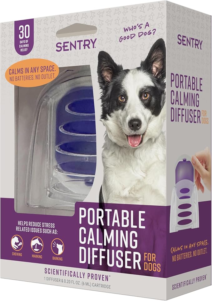 Behavior Portable Calming Diffuser for Dogs, Reduces Stress and Bad Behavior with Calming Pheromones, Easy-to-use Portable