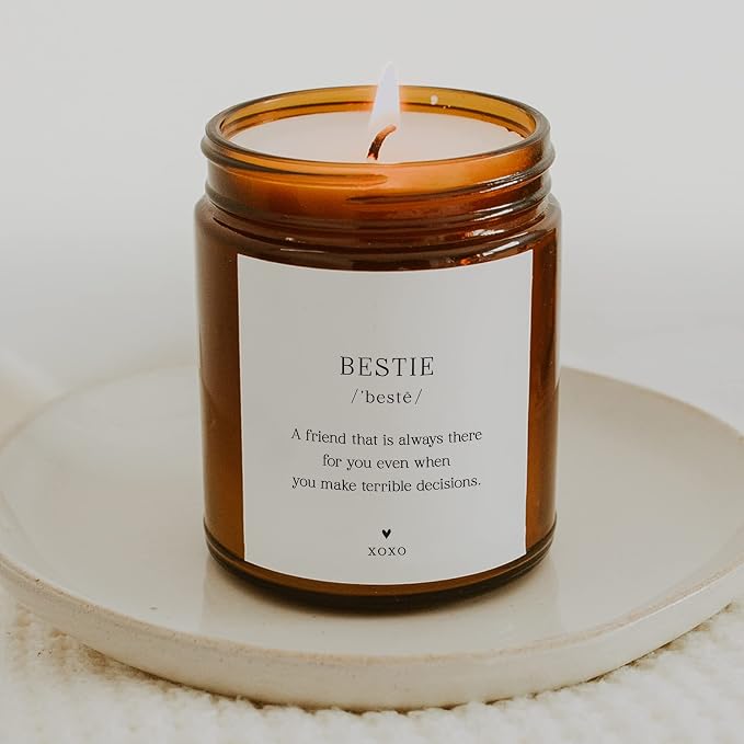 Bestie Candle Gift for Women. Unique -Friend Gifts, Lavender Handmade Scent 100% Soy Wax Perfect for Sister, alternate