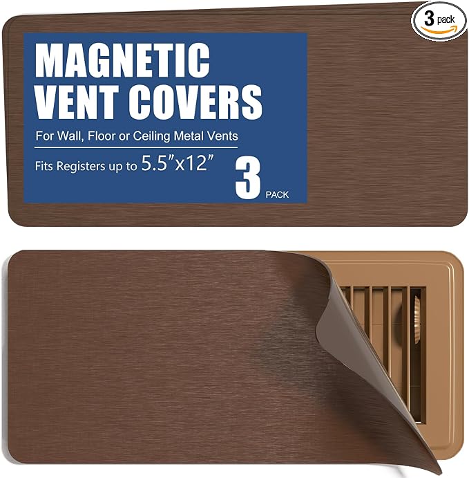 High Strength Magnetic Vent Covers for Home Ceiling, Metallic Air Vent Covers for Floor, Wall, Ceiling Steel