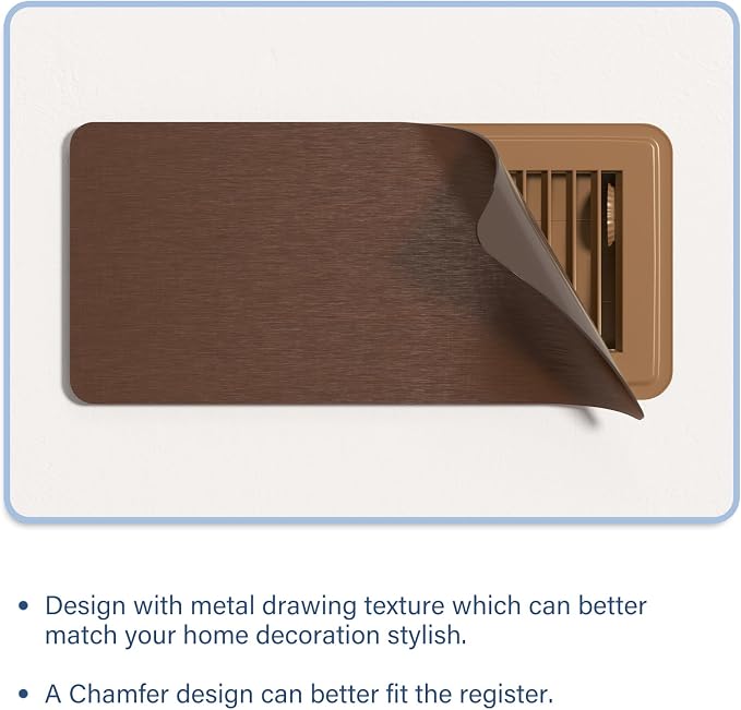 High Strength Magnetic Vent Covers for Home Ceiling, Metallic Air Vent Covers for Floor, Wall, Ceiling Steel