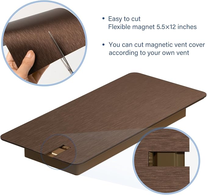 High Strength Magnetic Vent Covers for Home Ceiling, Metallic Air Vent Covers for Floor, Wall, Ceiling Steel