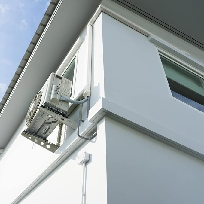 Mini Split Line Set Cover Kit, Decorative PVC Line Cover Kit for Mini Split Air Conditioners and Heat Pumps 3" Wx16.1'
