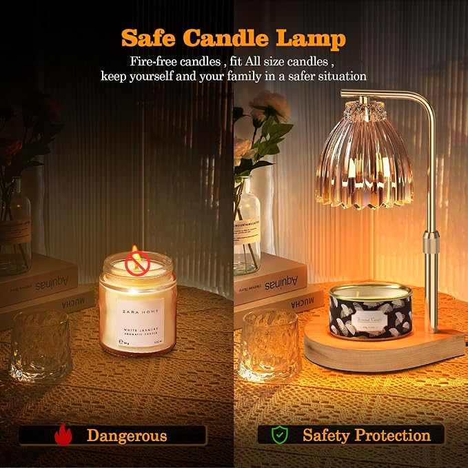 Birthday Gifts for Women Candle Warmer Lamp with Adjustable Height, Timer & Dimmer, Birthday Gifts for Women, alternate