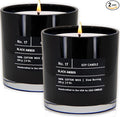 | Black Amber | Luxury Scented Soy Jar Candle | Hand Poured in The USA | Highly Scented & Long Lasting (9 Oz., product image
