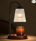 Black Candle Warmer Lamp WithTimer and Dimmer,Fragrance Electric Wax Melt Warmer with 2 Bulbs,Scented Jar Lamp,Mother's