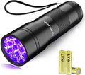 Black Light UV Flashlight, Blacklight 12 LED Urine Detector For Dog/Cat/Pet Urine & Dry Stains and Bed Bug On
