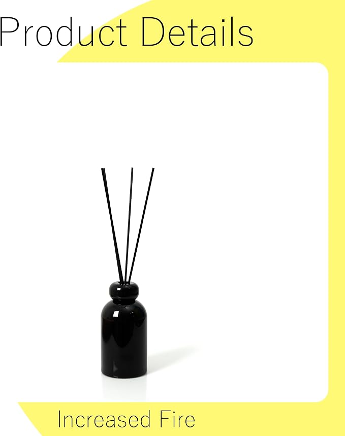 Black Oil Diffuser Sticks 50pcs 9in/23cm0.118in/3mm Fragrance Refill Fibre Reed Thick Diffuser Sticks for Home Office Spa and