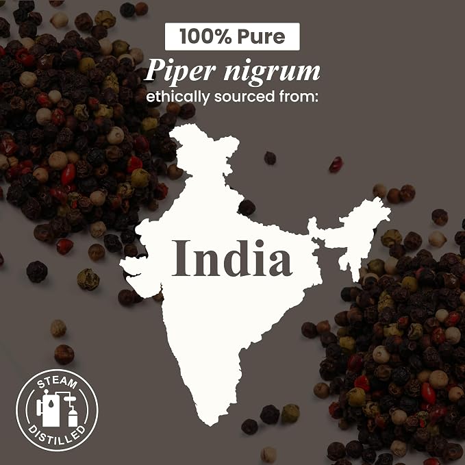 Black Pepper Essential Oil – 1 Fl Oz – 100% Pure and Natural – Premium Grade Essential Oil for Diffuser and, alternate