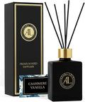 Black Reed Diffusers for Home | Premium Fragrance Diffuser | Reed Diffuser Sticks in Oil Set with Cashmere Vanilla Scent |