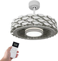 Bladeless Ceiling Fan with Lights & Remote – 21" Low-Profile LUMIO Downrod or Flush Mount Ceiling Fan with Lights for Bedroom