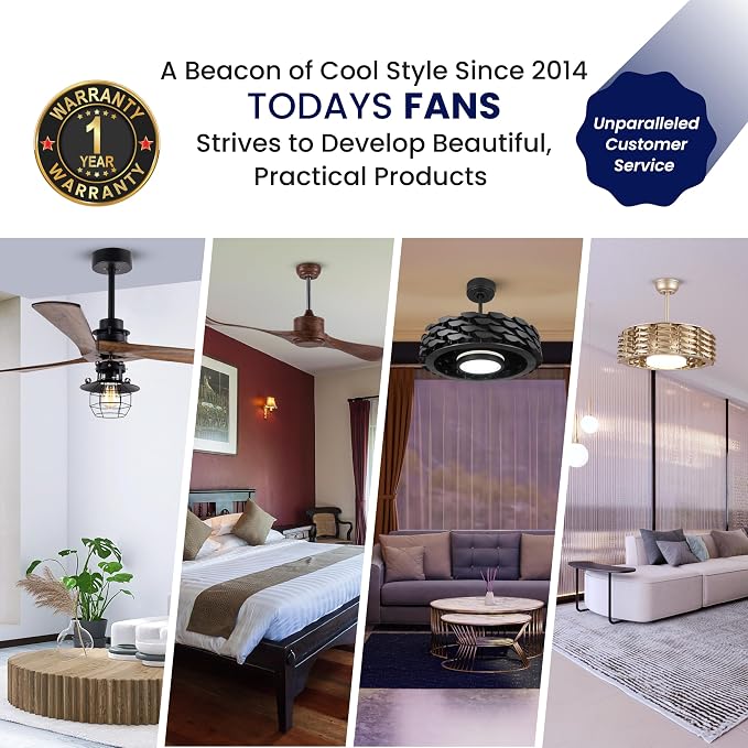 Bladeless Ceiling Fan with Lights & Remote – 21" Low-Profile LUMIO Downrod or Flush Mount Ceiling Fan with Lights for Bedroom