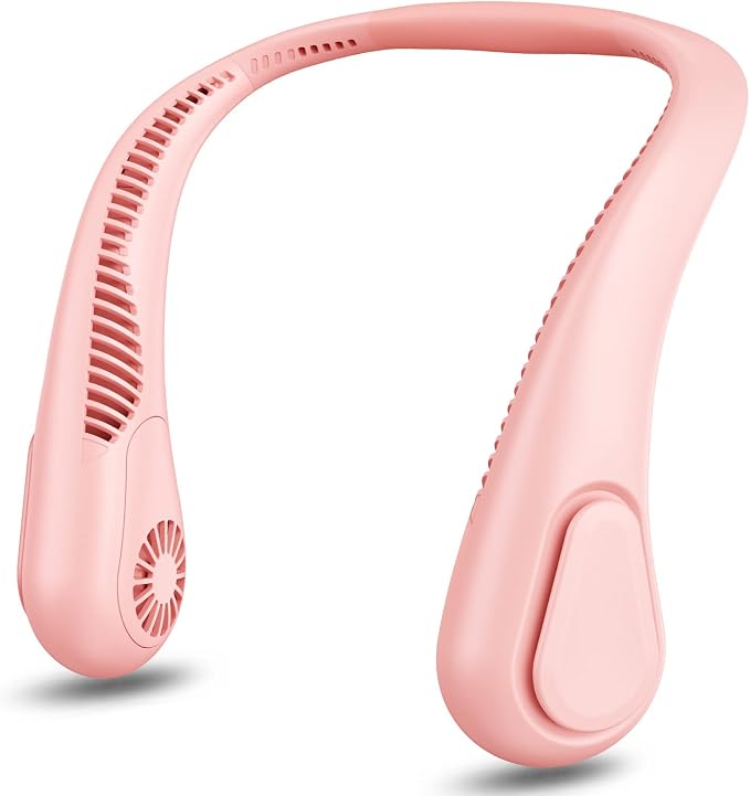 Bladeless Neck Fan, Mothers Day Gifts for Mom, Father's Day Gifts for Dad Husband, Rechargeable Wearable Fan for Men Women