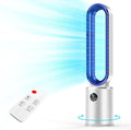 Bladeless Tower Fan, 38" Quiet Tower Fan with Remote, 24 Speeds, 12H Timer, 60° Swing, LED Display with Auto Off, Easy to