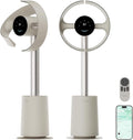 Bladeless Tower Fan for Bedroom, Smart Standing Fan with 270° Spatial Airflow for Whole-Room Circulation, 59ft/s High