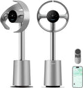 Bladeless Tower Fan for Bedroom, Smart Standing Fan with 270° Spatial Airflow for Whole-Room Circulation, 59ft/s High