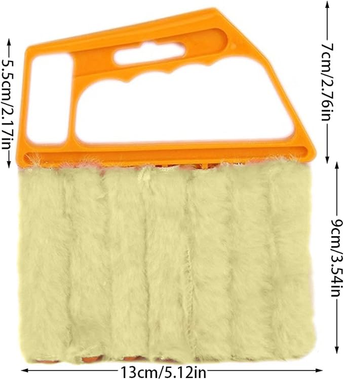 Blind Cleaner Brush, Blinds Dust Shutters, Mini Washable & Removable Window Air Conditioner Duster With 7 Slat Handheld