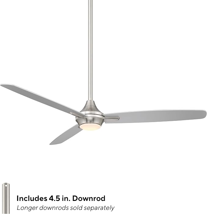 Blitzen 3-Blade Aluminum Smart Ceiling Fan in Brushed Nickel, alternate product view 2
