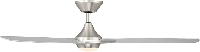 Blitzen 3-Blade Aluminum Smart Ceiling Fan in Brushed Nickel, alternate product view 6