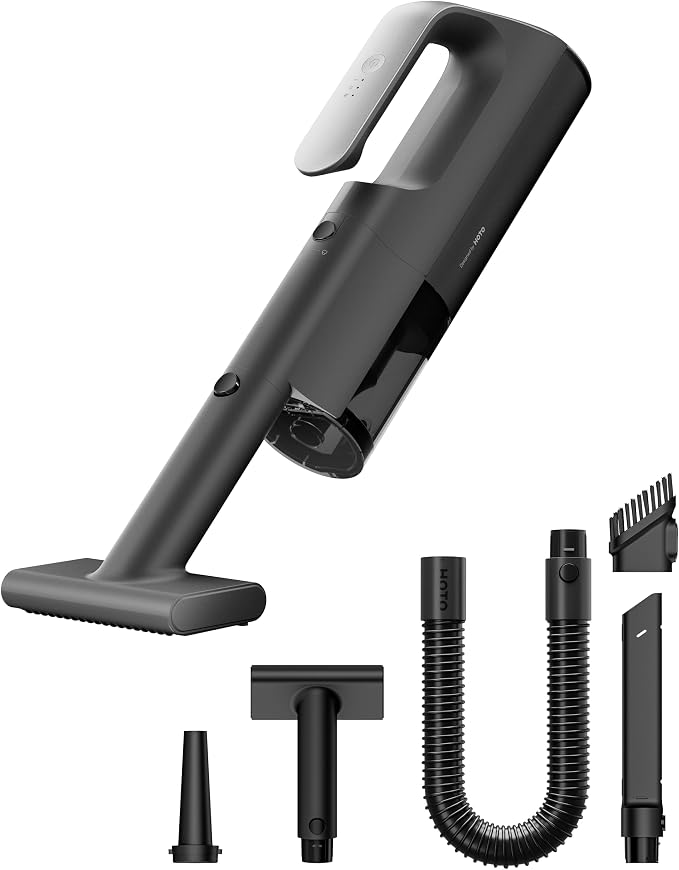 BlowVacTM Handheld Vacuum Cordless, Car Vacuum Cleaner with 23000Pa High Power, 3 Suction Modes, Electric Compressed Air