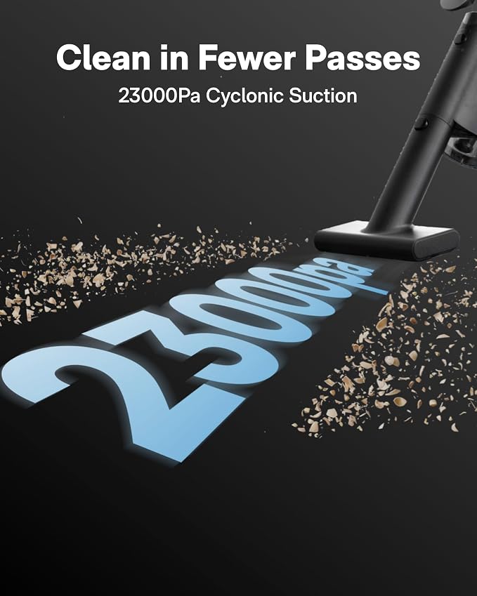BlowVacTM Handheld Vacuum Cordless, Car Vacuum Cleaner with 23000Pa High Power, 3 Suction Modes, Electric Compressed Air